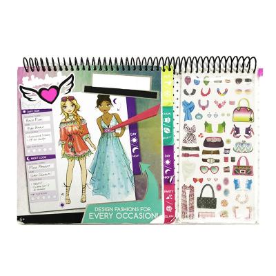 China paper & Cardboard Fashion High Quality Multicolor Drawing Book for sale