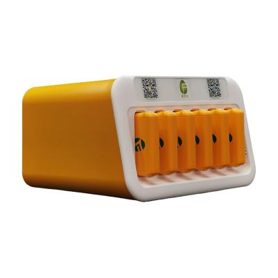 China OEM  6 Slot Shared Power Bank Station Mobile Phone Charger With App for sale