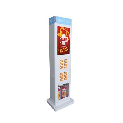 Cina LCD Advertising Restaurant Power Bank Rental station for Hotel One-step Solution Shared Power Bank Kiosk in vendita