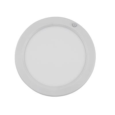 China US/Canada PIR Sensor AC120V CRI90 Modern Built-in Flux 80LM/W High Output Super Slim Round LED Edge-lit Panel Lighting for sale