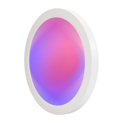 China Modern Mount Flow Slot Tuya Wifi Smart Control Support 120V Round Wet/Wet Super Bright Input Led Slim Panel Light for sale