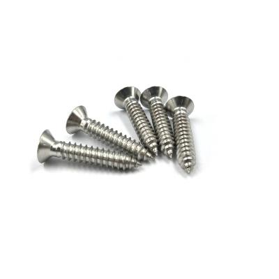 China From Supplier DIN7982 Euro Phillips Cross Recessed Flat CSK Stainless Steel Flat Tapping Screw Wholesale for sale