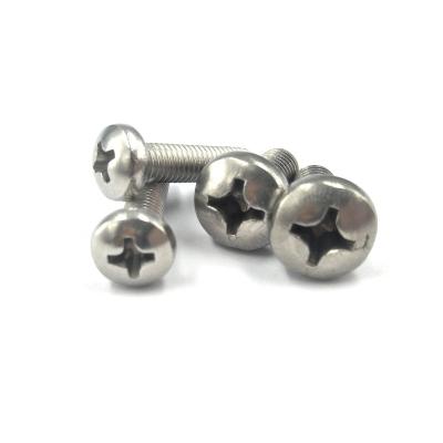 China Cross Pan Head Machine Screw of Pan High Quality Stainless Steel M2-M8 with DIN7985 Standard for sale