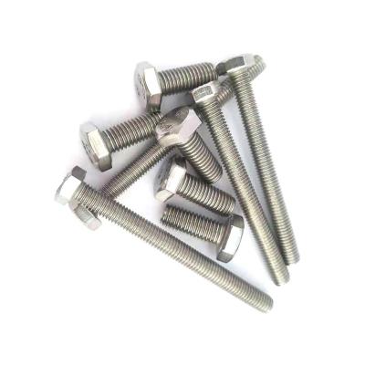 China HEX Factory Direct Fine Thread Stainless Steel M6 M8 M10 External Hex Head Screw Bolt With DIN933 Standard for sale