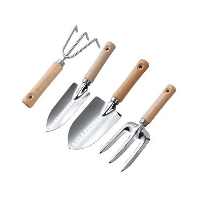 China Small Stainless Steel Mini Garden Kit For Kids 4 Piece Gardening Tool Kit for sale