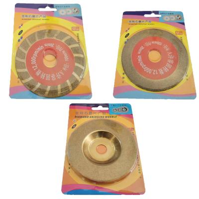 China Fast Working Direct Selling Plated Emery Glass Cutting Disc Diamond Cutting Grinding Saw Blade for sale