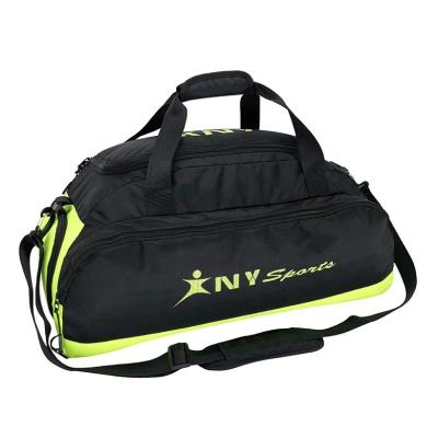 China Custom Logo Waterproof Polyester Football Soccer Fleece Fitness Sports Gym Travel Duffel Bag For Man for sale