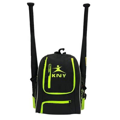 China Waterproof Custom Logo Outdoor Sport Equipment Softball Backpack Baseball Bat Bag With Shoes Compartment for sale