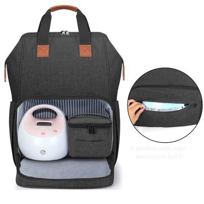 China With USB Customized Active Mothers Breast Pump Tote Bag Travel Mummy Diaper Large Bag With Cooler Bag for sale