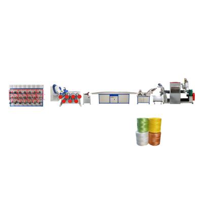 China Pellets extruder used to produce nylon plastic pe pp flat split tear film machine for rope and net for sale