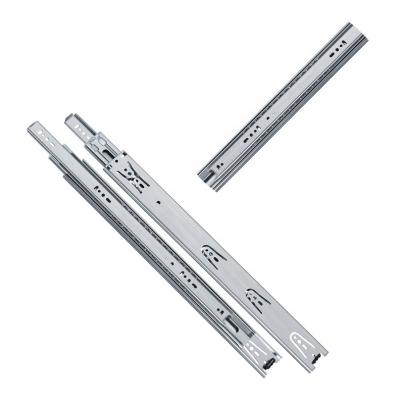 China Full Stainless Steel Extension 45mm Drawer Slide Side Mount Ball Bearing Modern High Quality Metal Guide Rail for sale