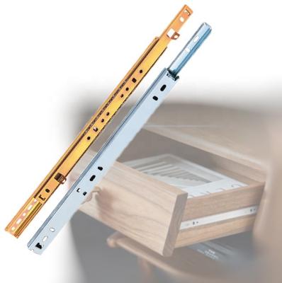 China Modern 27mm Extension Cupboard Drawer Slides Extended Ball Bearing Mount Cabinet Slide Furniture Hardware for sale