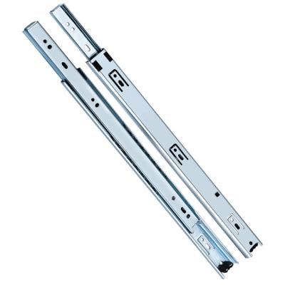 China 32mm Ronghui System Furniture Hardware Wholesale Drawer Slide Rail Easy Installation 2Section Half Pull Out Ball Bearing Rail Runners for sale