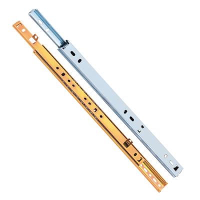 China Ronghui Modern High Quality Half Pull Out Slient Smooth 32mm Hole Telescopic Cabinet Drawer Slide Closes For Furniture Accessories for sale