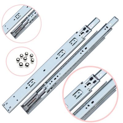 China 45MM Rails Drawer Telescopic Slide Full Extension Auto-end Modern Ball Bearing for sale