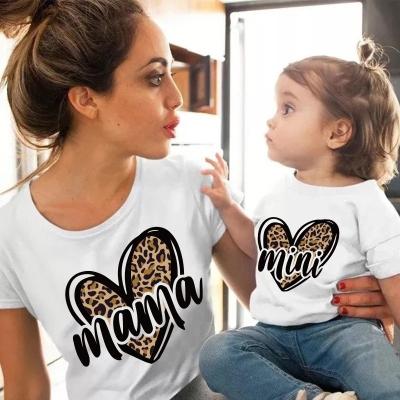 China Different baby short sleeve T-shirt fashion 2022 summer parent-child clothes QUICK-DRY new high-end family mothers for sale