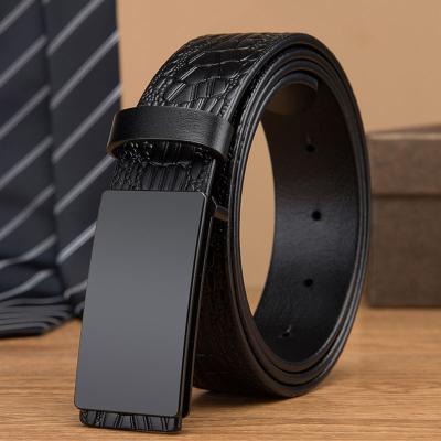 China Cow Hide Belt Leather Belt Leather Manual Toothless Manual Stitching Men's Leather Belt Men's Business Leisure Youth Middle-aged Trousers for sale