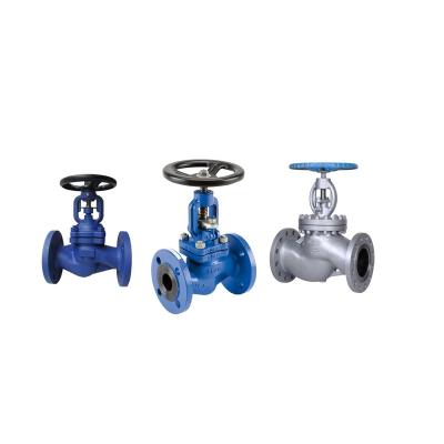 China General Pn16 Pn25 Pn40 Cast Steel Cast Iron Bellows Seal Globe Valve for sale