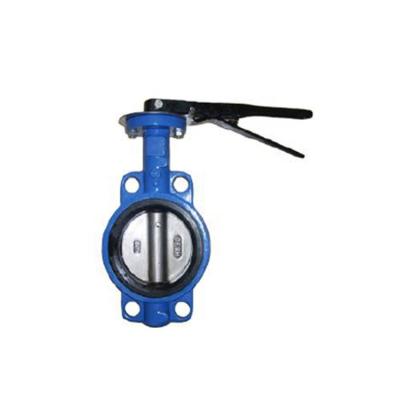 China General Manual Gear Wafer Butterfly Valve With Hand Lever for sale