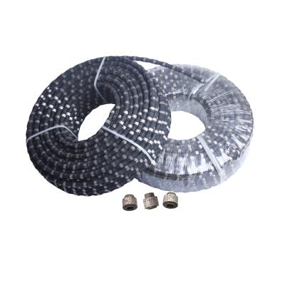 China High Performance Cut 5.3mm 7.3mm 9mm 11mm 11.5mm Small 12.5mm Small Diamond Beaded Rope Wire Saw For Cutting for sale