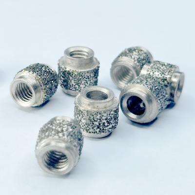 China High Performance Cut Diamond Plated Beads , Diamond Plated Wire Saw Beads For Metal for sale