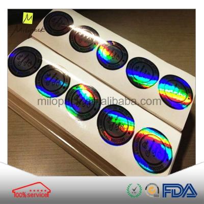 China Eco-friendly waterproof pround laser lohogram waterproof sticker China factory customized for sale