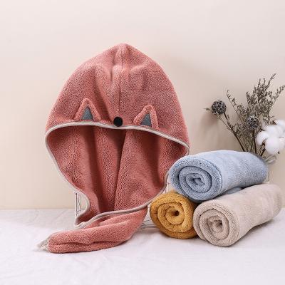 China New Arrival Custom Made Hair Turban QUICK DRY Custom Microfiber Ear Wrap Cute Quick Drying Hair Towel For Women for sale