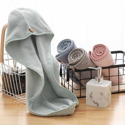 China Wholesale QUICK DRY Absorbent Long Single Layer Super Hair Scarf Quick Dry Thick Hair Towel For Adult for sale