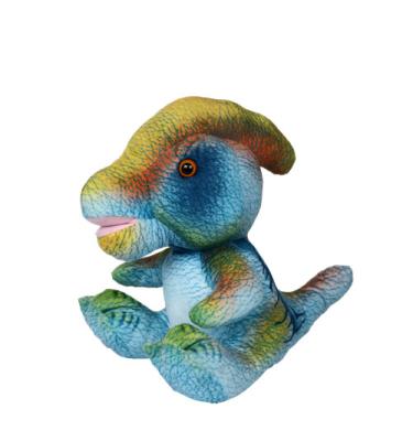 China Toy Wholesale Low Price Soft Stuffed Dinosaur Sitting Parasaurolophus Plush Toy for sale