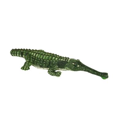 China Toy Factory Lowest Price Soft Realistic Plush Stuffed Gharial Toys for sale