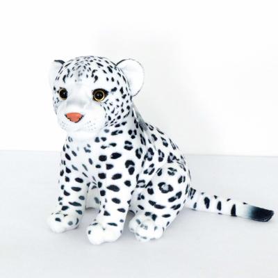 China 2021 soft toy factory hotselling qualified plush animal toys stuffed leopard suqatting for sale