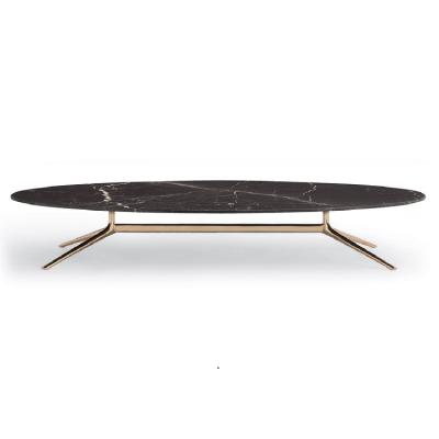 China (Other) Factory Directly Sale Nobel Quality Adjustable Center Table Marble TOP Gold Metal Table Decoration Coffee Table for sale