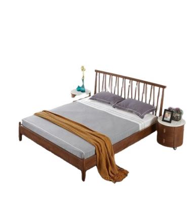 China Durable Factory Direct Classic Modern Hotel Bedroom Furniture Sets Upholstered Wood Frame Mattress King Size Double Beds for sale