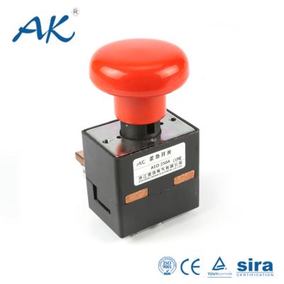 China AgCdo/AgCuo AED250A STOP Key, Push Button Switch, Emergency Stop Button for sale