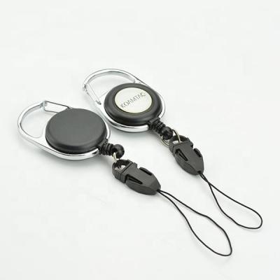 China Swivel Clip on Back Custom Retractable Yo-Yo Badge ID Reel Rope Reel Holder with Phone String for sale