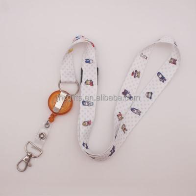 China Environmental Friendly Detached Lanyard With ID Card Badge Holder Fingerprint Logo Dye Sublimation Printing Logo Lanyard for sale