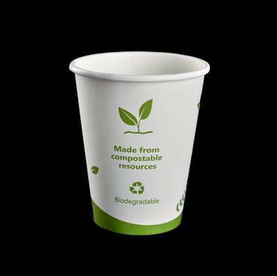 China Single Wall Paper Cup 8oz 8 oz 270ml Instock Disposable Hot Coffee Pla for sale