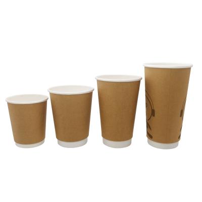 China 8 Ounce 250ml Coffee Biodegradable Disposable Paper Paper Cup 8oz Small Double Packing for sale