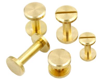 China Custom Sex Male Female Binding Binding Male Female Connector Rivet Screw Screw Book Fasteners Book Fasteners Connecting Brass Chicago Screw for sale