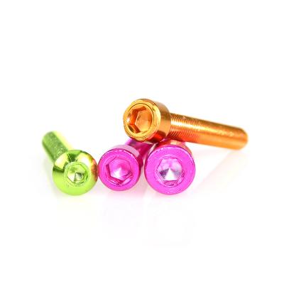 China Pan China High Precision Allen Bolts Colorful Aluminum Hexagon Cup Head Din 912 Screw for sale