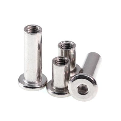 China Heavy Industry ODM OEM SS304 SS316 M5 M8 M10 M12 Stainless Steel Socket Nut Hex Countersunk Barrel Nut for sale