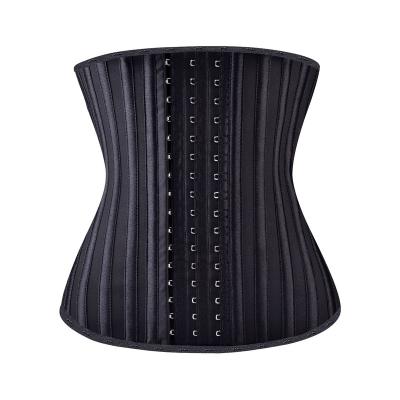 China Antibacterial Effective Firm Control Body Shaper Woman Workout 25 Steel Bone Latex Waist Trainer for sale