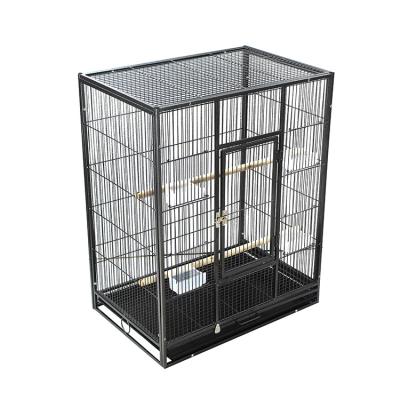 China Manufacturer Preferential Supply Breathable Bird Cage Easy Mobile Breeding Cage With Wheels for sale