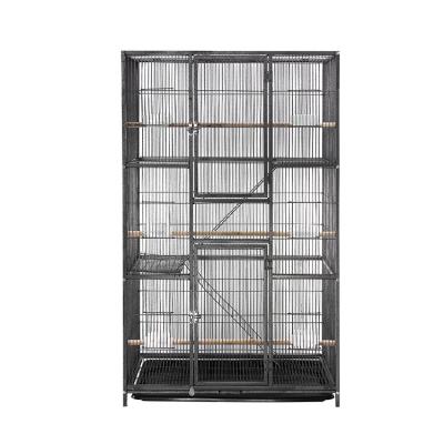 China Luxury Breeding Bird Cage Separated and Connected Combination Parrot Flock Bird Cage Villa Breathable High Quality Set for sale