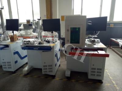 China Desktop Type Semi - Closed Fiber Laser Marking Machine 20w 30w 50w With Rotary Axis for sale