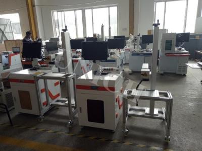 China Air Cooling Split Type Fiber Laser Marker With Movable Table for sale