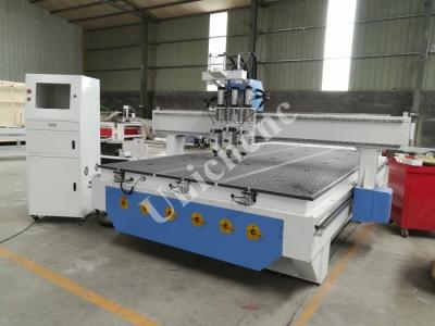 China Heavy Duty Three Process Air Cooling Spindle Wood Cnc Router Machine With Side Rotary Axis for sale