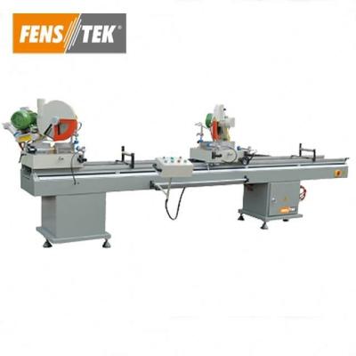 China Upvc& double head aluminum profile cutting miter cut saw machine for upvc and aluminum profile window and door for sale