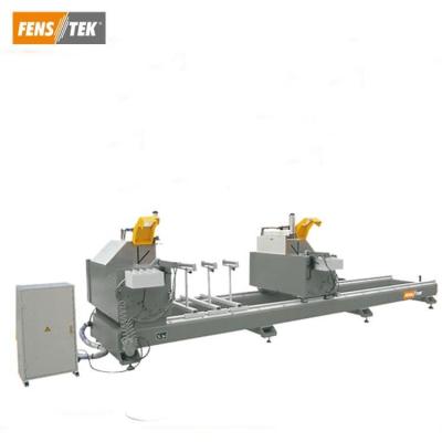 China PVC Window Machine Double Head Saw Machine UPVC PVC Cut Window Making Machine 90 and 45 Degree Profiles Processing Equipment for sale