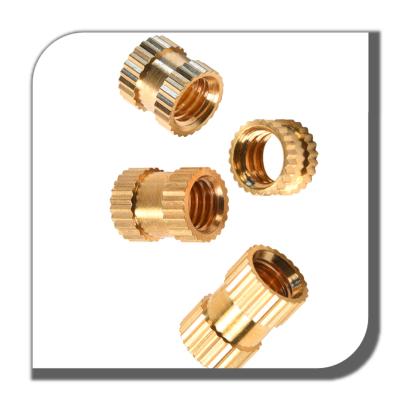 China Heavy Industry Custom Brass Knurling Thin Round Nuts For Computer Motherboards for sale